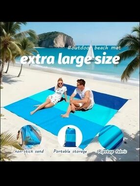 Extra Large Outdoor Beach Mat 78"x110" NIP